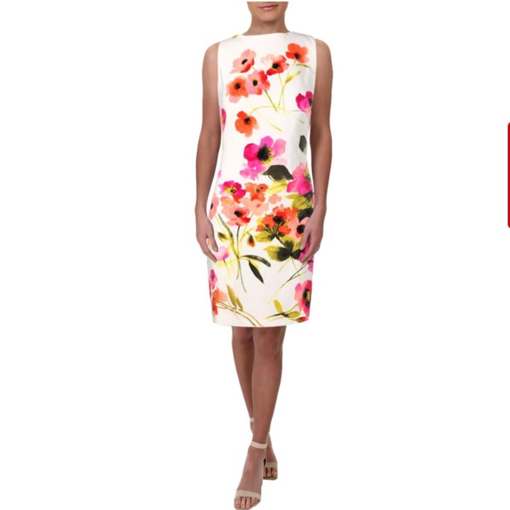 NWT Ralph Lauren Floral Print Sleeveless Dress 4 $155